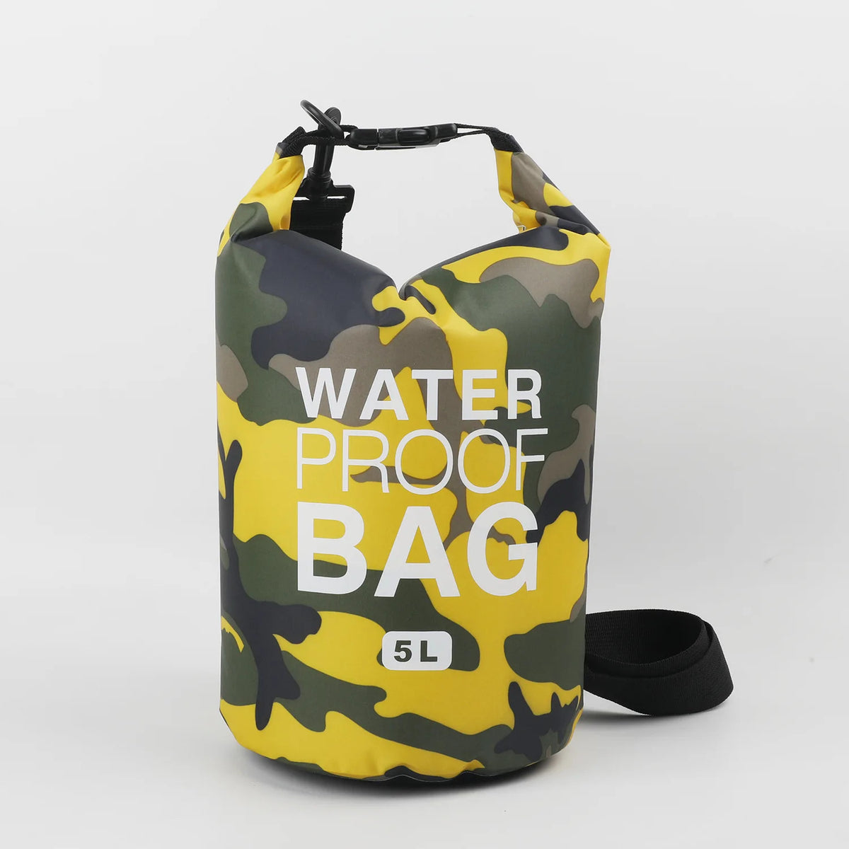 2/5/10/15/30L Outdoor Camouflage Waterproof Dry Bags Portable Rafting Diving Dry Bag Sack PVC Swimming Bags for River Trekking