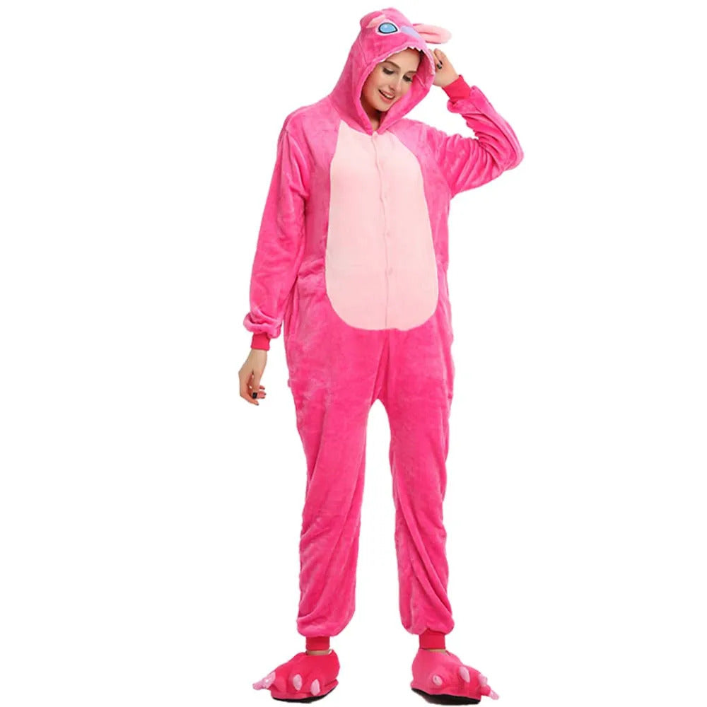 Kigurumi Fox Deer Onesies Cartoon Pajamas For Adults Women Men Animal Pyjamas Homewear Halloween Christmas Cosplay Party Costume