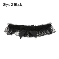 Sexy Fashion Lingerie Wedding Garter Belt Bride Cosplay Party Accessories Bowknot Lace Elastic Leg Ring