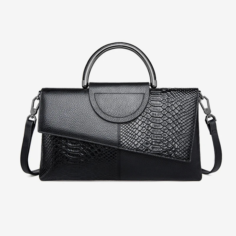 PU Synthetic Leather Women's Shoulder Crossbody Bag Fashion Casual Dinner Wedding Alligator Pattern Flap Handbag and Purse