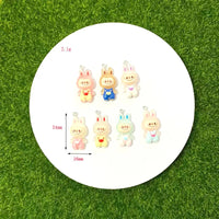 10pcs  Simulated Cute  Rabbits Dogs Cats Resin Charms Accessory Pendants Handmade  Jewelry DIY Earring Necklace