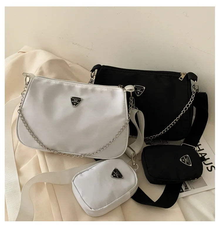 New Simple Small Crossbody Female Armpit Bags Solid Color Shoulder Bags Casual Bags Slanting Women's Bags Mother's Bags