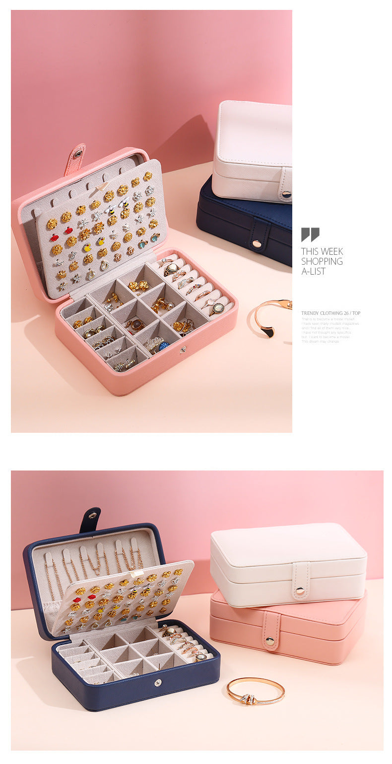 Leather Jewelry Box Organizer Jewelry Display Jewelry Boxes and Packaging Ring Box Suitable for Earrings and Rings