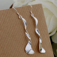 Original 925 Sterling Silver New Earrings Hearts For Women Exquisite Student Girlfriend Jewelry Accessories Wedding Fashion Gift