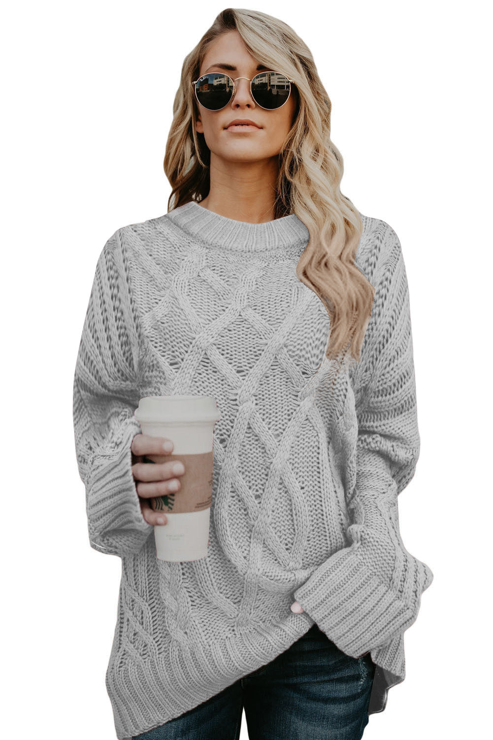 Wine Oversize Thick Pullover Sweater