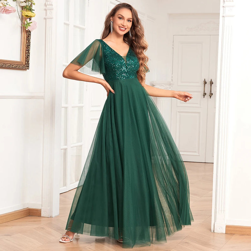 2024 XUCTHHC Big Discount Clearance Brand Lowest Price Evening Dresses Long Birthday Party Dress For Women