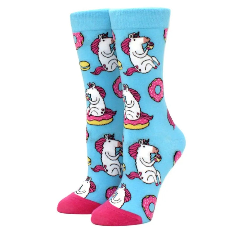 1 Pair Kawaii Women Socks Happy Funny Socks Fruit Harajuku Candy Colors Mid Socks Casual Crew Socks Women Size 35-42 Short Socks