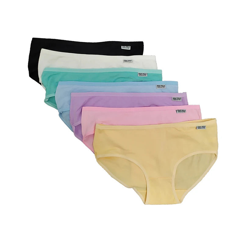 7Pcs For Woman Cotton Underpants Sexy Soft Breathable Briefs Female Panties Girls Cute Solid Color Underwear Women Panties Hot