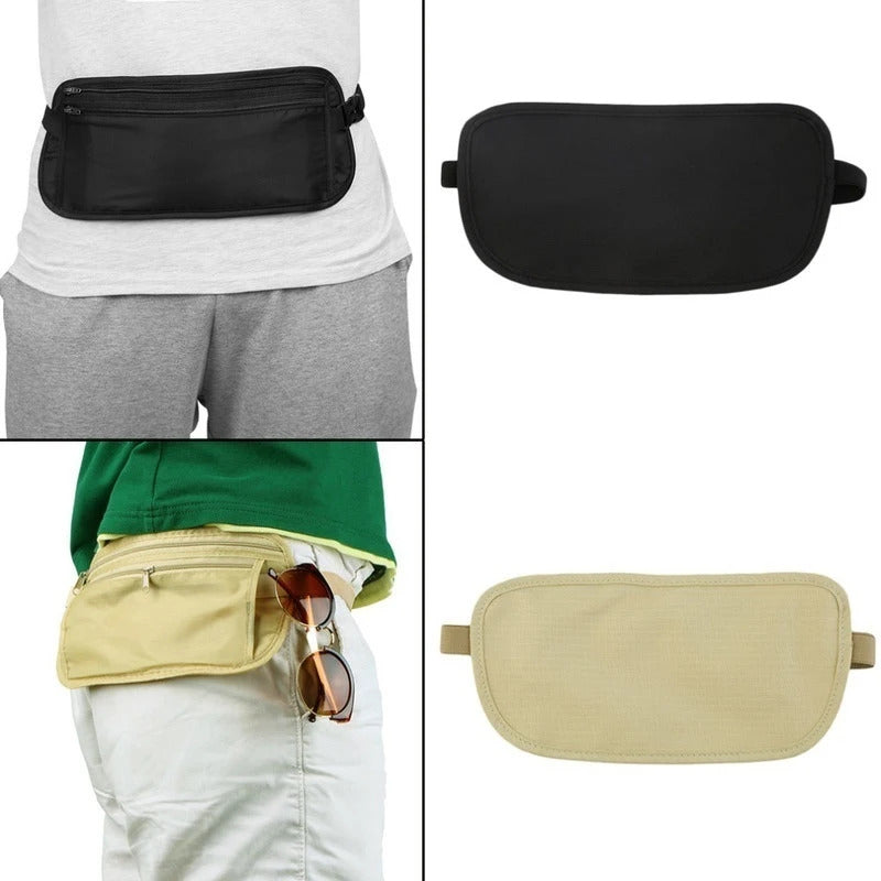 Cloth Travel Pouch Hidden Wallet Passport Money Waist Belt Bag Slim Secret Security Useful Travel Storage Bag