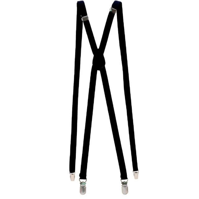 1cm Skinny Suspenders Women Mens Unisex Slim Thin Trouser Straps Adjustable Braces Clip-on Pants Suspenders Belt