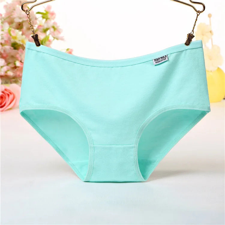 7Pcs For Woman Cotton Underpants Sexy Soft Breathable Briefs Female Panties Girls Cute Solid Color Underwear Women Panties Hot