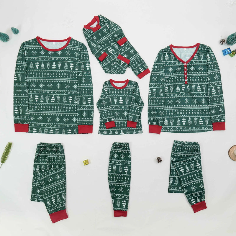 Women Men Boys Girls Christmas Pajamas Set All Over Print 2 Pieces Suit Loungewear Casual Loose Clothing Sets Xmas Family Look