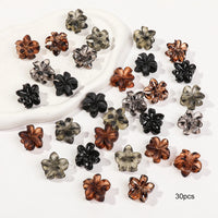 Mini Flower Hair Clips Pack for Women - Creaseless Styling Claw Clips for Bangs and Tiny Hair Styling