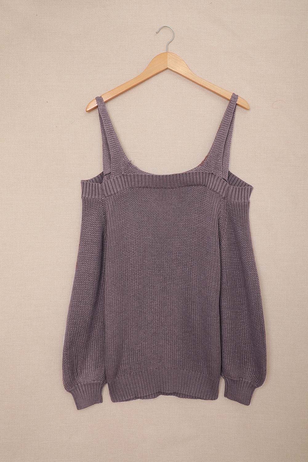 Dark Blue Dew Shoulder Juliette Knitted Sweater