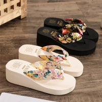 2024 Fashion Women Flip Flops Summer Beach Platform Slippers Casual Outside Wedges Sandals Summer Women Shoes