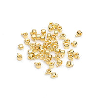 10Pcs Stainless Steel Positioning Stopper Spacers Crimp End Septum Beads for Jewelry Making DIY Necklace Bracelet Connector