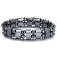 Classical Hematite Energy Beaded Elastic Magnetic Therapy Health Care Loss Weight Bracelets Slimming Health Care for Men Women