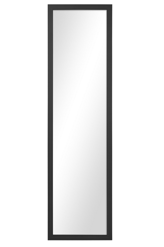 [Shipping from US] Mirror Full Length with 13x49 Black Frame - Versatile Hanging Options, Pre-Drilled for Easy Installation