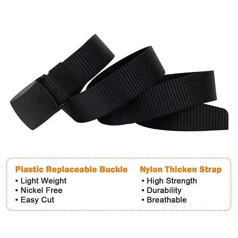 Unisex Plus size LONG 170 160 150 140 130 120 110cm Military Automatic Buckle Nylon Belt Men Women Outdoor  Tactical Canvas Belt