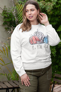 Gray Pumpkin Graphic Plus Size Pullover Sweatshirt