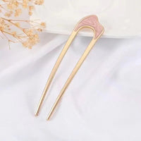 New Simple Fork Metal Hairpin U-shaped Alloy Hair Ornament Hair Accessories for Girls