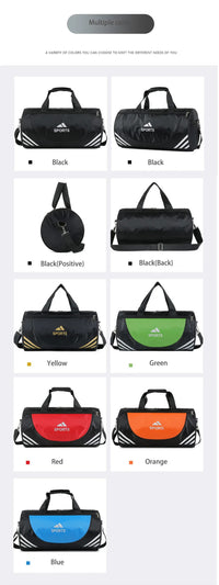 Waterproof Nylon Gym Bags Outdoor Yoga Sports Training Handbag Men Women Fitness Travel Storage Crossbody Sport Bags