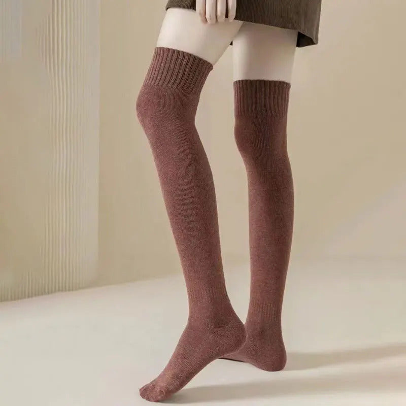 Over The Knee Calf Socks Stockings For Women Pressure Hosiery High Tube Girls Thick Warm Winter Socks