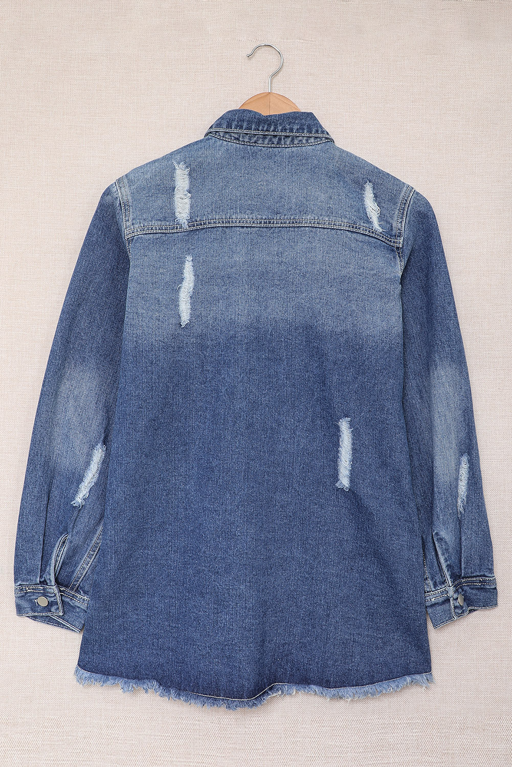 Blank Apparel - Blue Distressed Denim Jacket