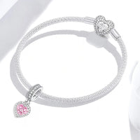 Fit Pandora 925 Original Bracelets Love Heart Flower Four Leaf Clover Turtle 925 Silver Charms Beads DIY Birthday Jewelry Gift