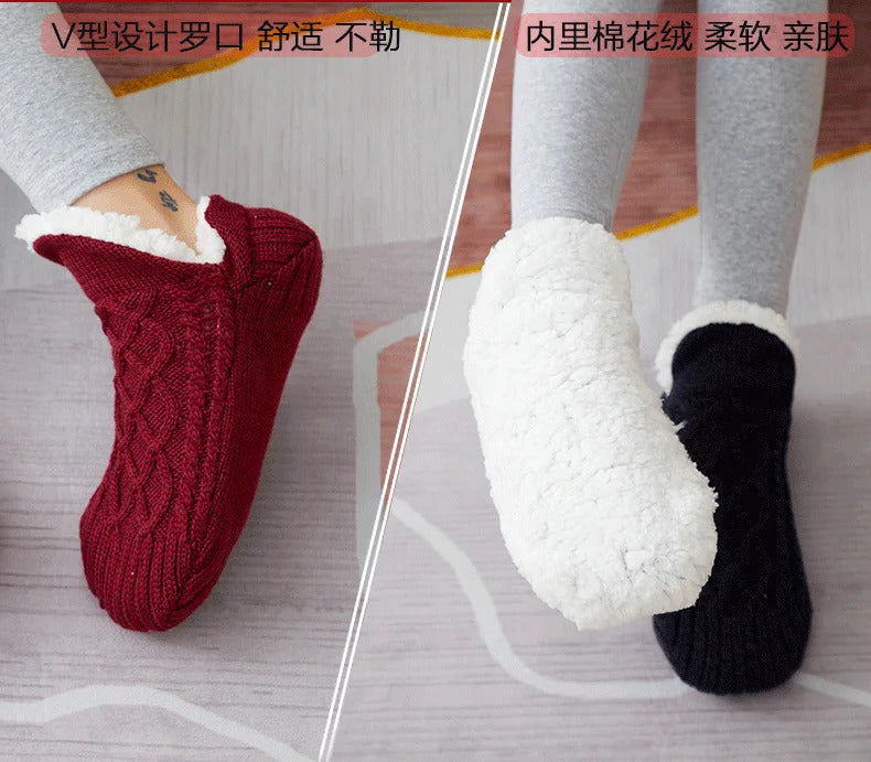 Fall and Winter Floor Socks Home Warm Women Men Socks Snow Socks Sleep Carpet Socks Slippers Socks Men Non-slip Yoga Socks 2024