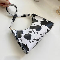 Summer New Shoulder Bags for Women High Quality Zebra Underarm Handbags PU Leather Leopard Armpit Purse Bag