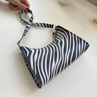 Summer New Shoulder Bags for Women High Quality Zebra Underarm Handbags PU Leather Leopard Armpit Purse Bag