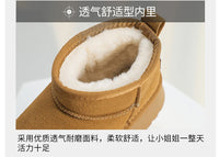 Luxury Winter Women Short Plush Warm Snow Boots Casual Shoes New Suede Fur Chelsea Ankle Boots Flats Platform Ladies Shoes