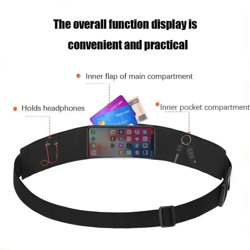 Waist Running Bags Women Sports Fitness Waterproof for Money Phone Holder Jogging Training Key Belt Bike Accessories Pouch Packs