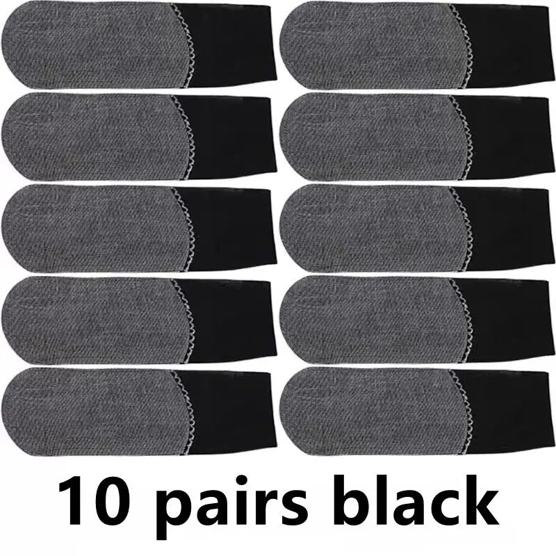 10pairs Womens Anti-Slip Cotton Socks ,Sweat Absorbing Anti-Slip Cotton Bottom Stretch Socks