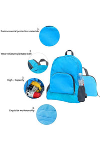 Light Blue Waterproof Ultra Light Foldable Backpack