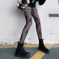 Women Rattan Sexy Stockings Club Party Anti-Snagging Flowers Tights Calcetines Fish Net Stocking Fishnet Mesh Lace Pantyhoses