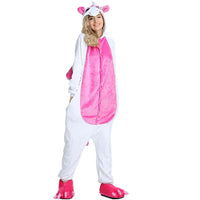 Kigurumi Fox Deer Onesies Cartoon Pajamas For Adults Women Men Animal Pyjamas Homewear Halloween Christmas Cosplay Party Costume