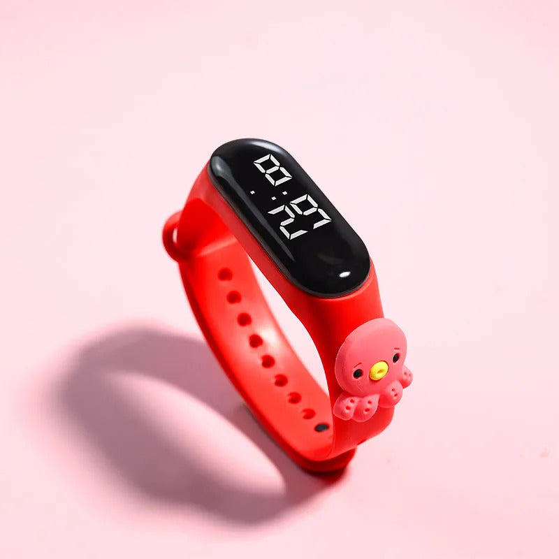 New Cartoon Animal Summer LED Electronic Watch Cute Ice Cream Students Swimming Simple Life Waterproof Digital Watch Reloj Mujer