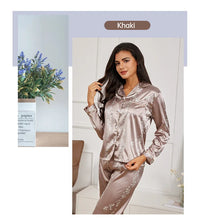 Pajamas Set Long Sleeve Sleepwear Women Button Down Nightwear Pj Sets Print Shirt with Trouser Loungewear Female Pyjamas Suits