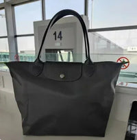 Foldable Dumplings Bags Classics Tote Bag Embroidered Horse Shoulder Bags Woman Fashion Nylon Handbag Commuter Shopping Bags