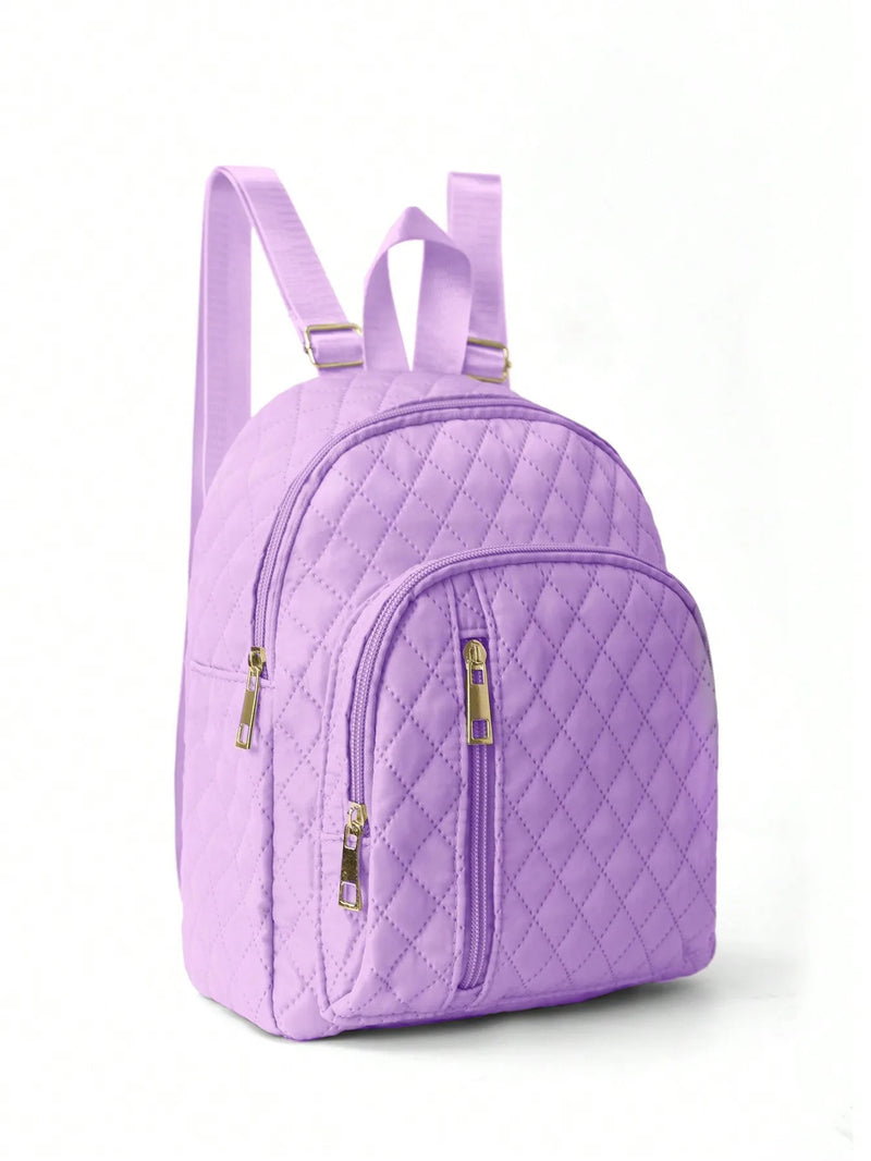 Quilted Pattern Classic Backpack