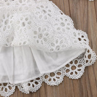 2018-08-16 Lioraitiin 0-5Years Family Matching Clothes Women Kids Girls Dress Lace Floral Wedding Party Prom Dress Baby