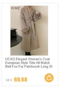 Elegant OL Office Lady Overcoats Fur Patchwork Long Sleeve Woolen Coat Beautiful Women's Clothing Jacket Autumn 2024 Spring