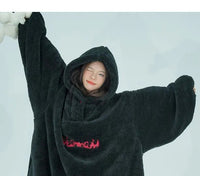 Robe for Women Sleepwear Winter Nightdress Night Wears Warm Pajama One Piece Nightgown Hooded Sleeping Homewear Kawaii Loose