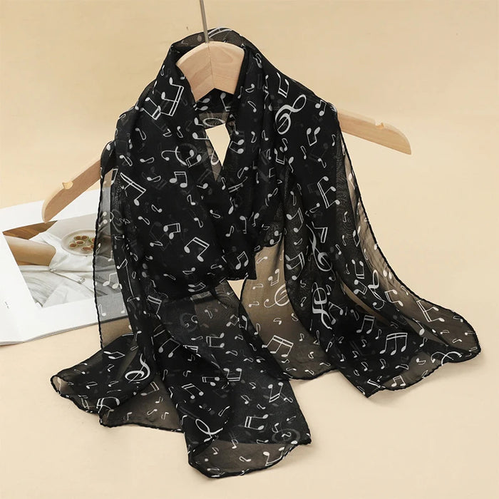 2024 New Print Chiffon Scarf Shawl Women Sunscreen Silk Scarf Turban Long Wrap Beach Travel Outdoor Accessories Trendy Headband