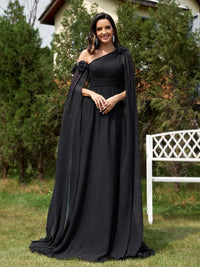 Lucyinlove Luxury Chiffon Streamer Navy Evening Dress Long 2024 Elegant Dress Bridesmaid Party Prom Arabia Flower Cocktail Dress