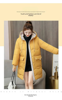 Winter Corduroy Cotton Clothes Women Medium Length Loose Student Cotton Gloves Outdoor Coat Urban Style Adult