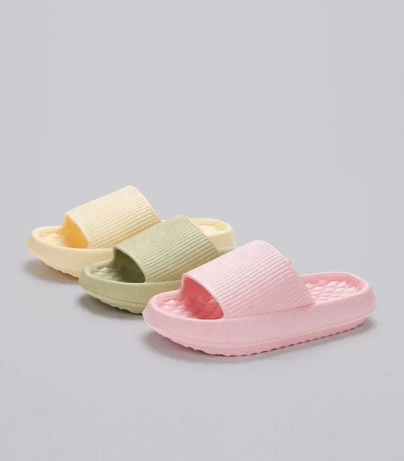 Women's Thick Platform Cloud Slippers EVA Soft Sole Pillow Slides Summer Beach Flip Flops Women Non Slip Bathroom Home Slippers