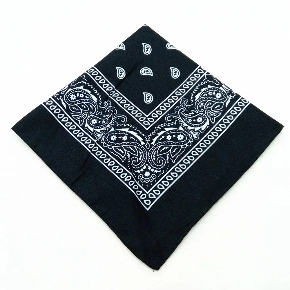 Unisex Men Women Bandana Hairband Cowboy Mens Biker Sports Headwear Wrist Hairwrap Single Sided Head Wrap Scarf Paisley